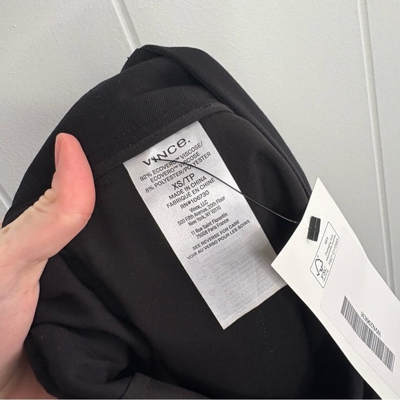 Vince Women’s Stove Pipe Pull-On Pant in Black Size XS Classic Work Trouser Pant - Picture 8 of 9